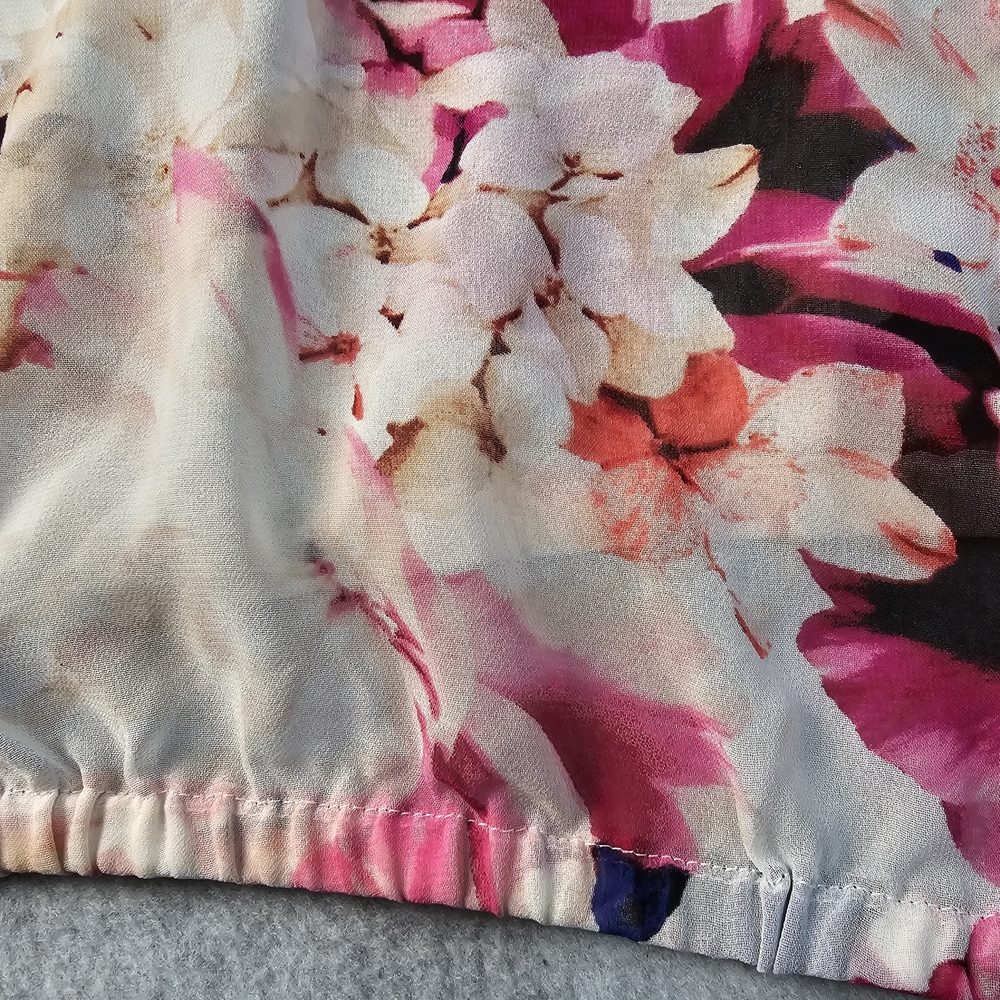 Lane Bryant Plus Size 18/20 Sheer Floral Blouse - Picture 6 of 9